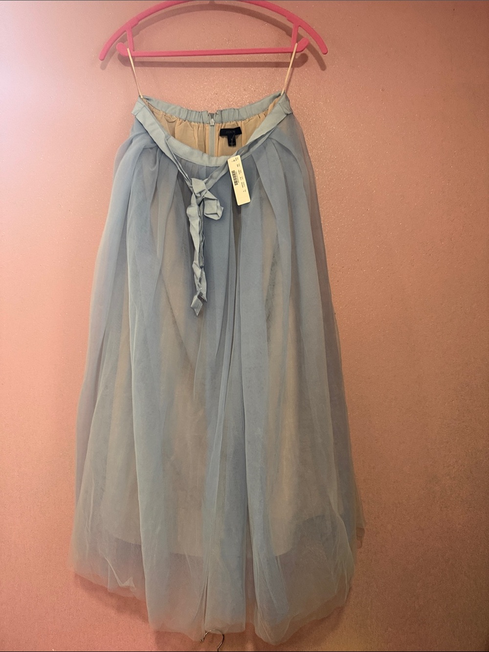 J. Crew Light Blue Layered Tulle Maxi Skirt